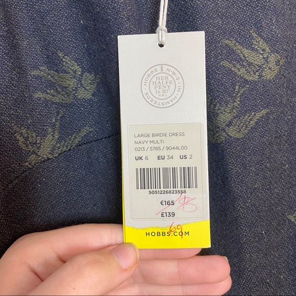 HOBBS N.W.3 DOCE PATTERNED DRESS WITH POCKETS {6} - Picture 7 of 7